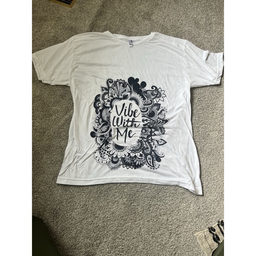 Electro Threads American Apparel Womens Sublimation T Shirt Sz 2XL Hippie F7